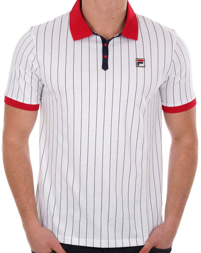 Fila Vintage BB1 Polo Shirt White/Red