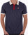 Fila Vintage BB1 Polo Shirt Navy/Gardenia/Red