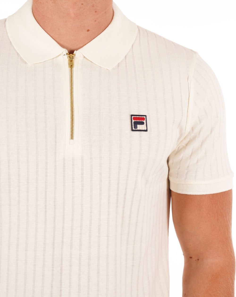 Fila Vintage Zip Polo Gardenia