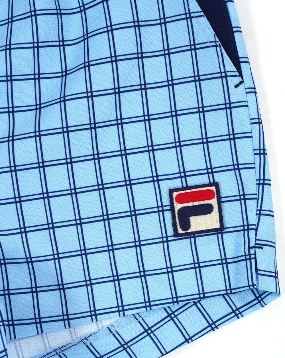 Fila Vintage Brookes Windowpane Shorts Sky Blue/Navy
