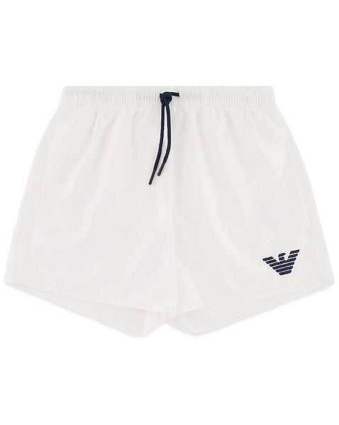 Emporio Armani Eagle Swim Shorts White/Navy