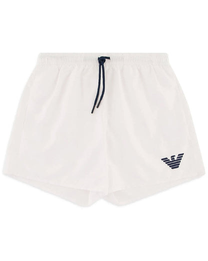 Emporio Armani Eagle Swim Shorts White/Navy