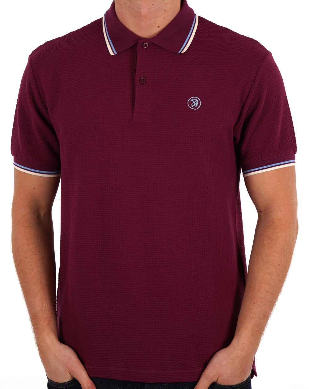 Trojan Textured Polo Shirt Port