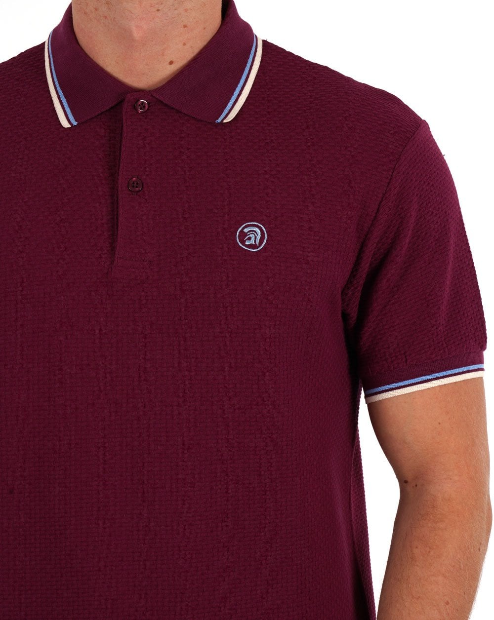 Trojan Textured Polo Shirt Port