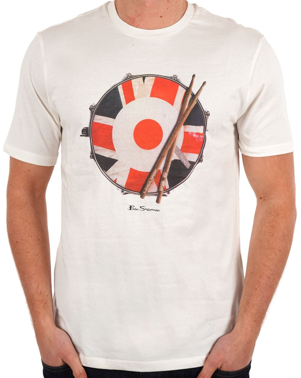 Ben Sherman Snare Target T-shirt Snow White