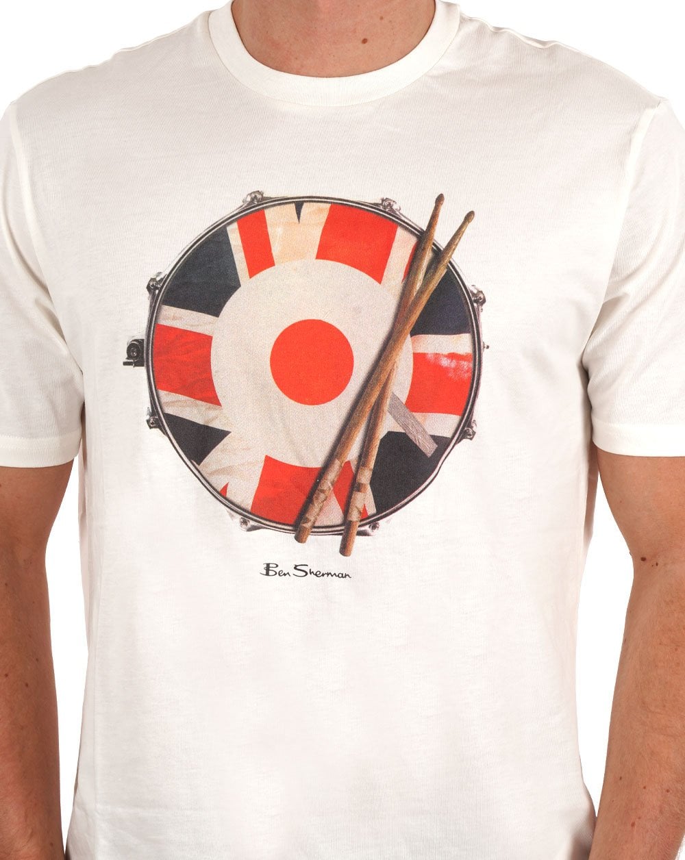 Ben Sherman Snare Target T-shirt Snow White