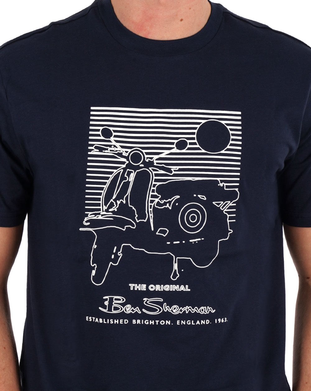 Ben Sherman Summer Scooter T-shirt Dark Navy