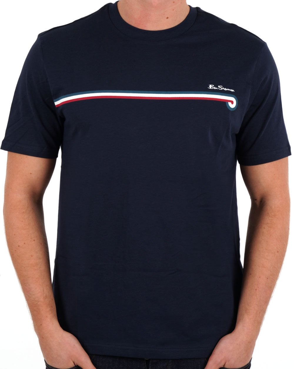 Ben Sherman Core Stripe T-shirt Dark Navy