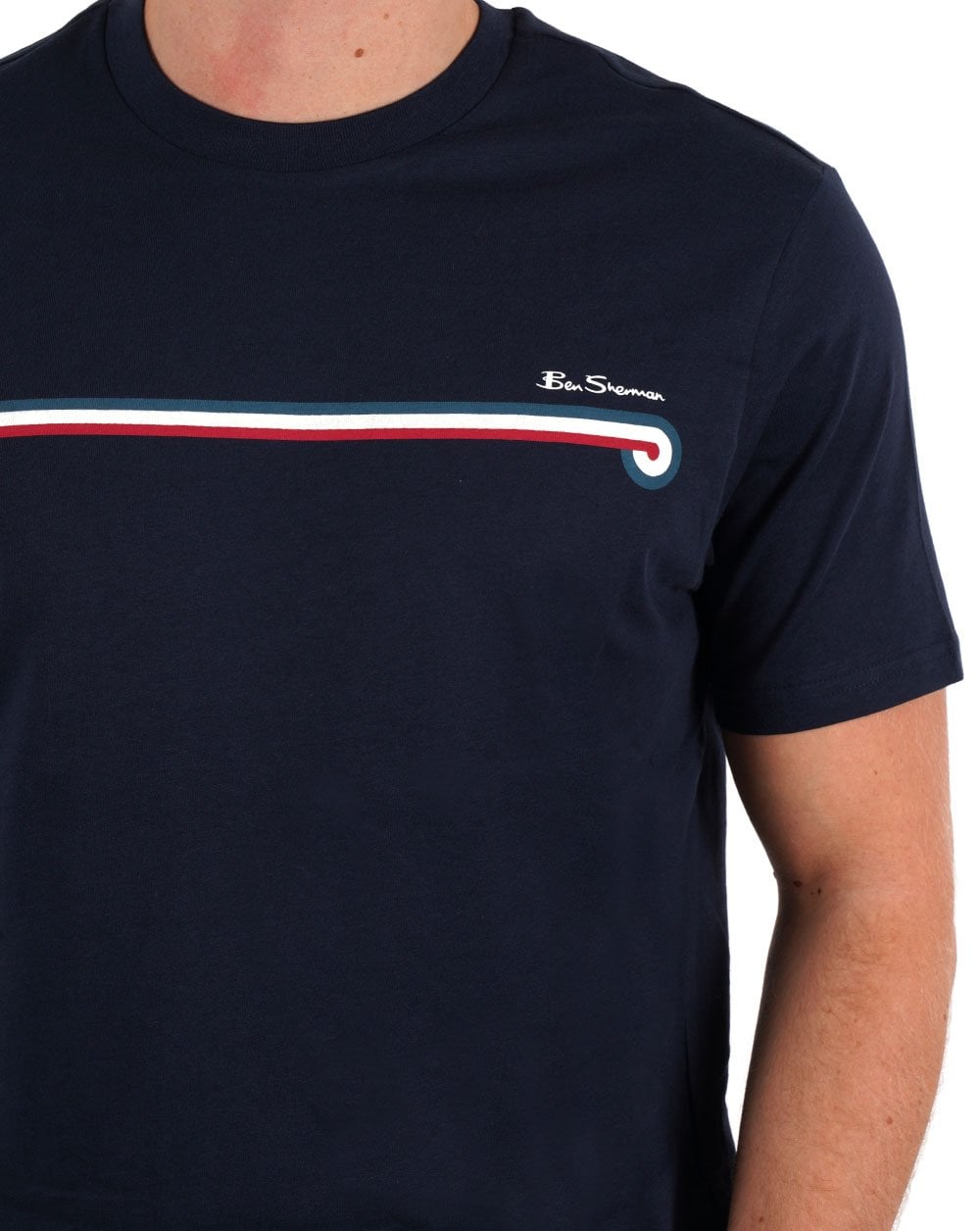 Ben Sherman Core Stripe T-shirt Dark Navy