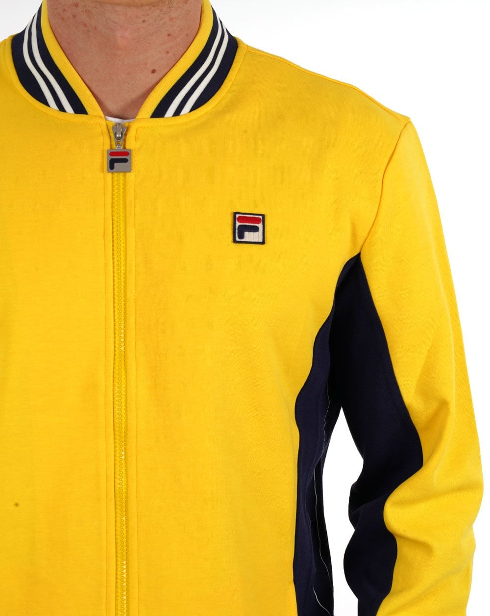 Fila Vintage Mk1 Settanta Track Top Yellow/Navy