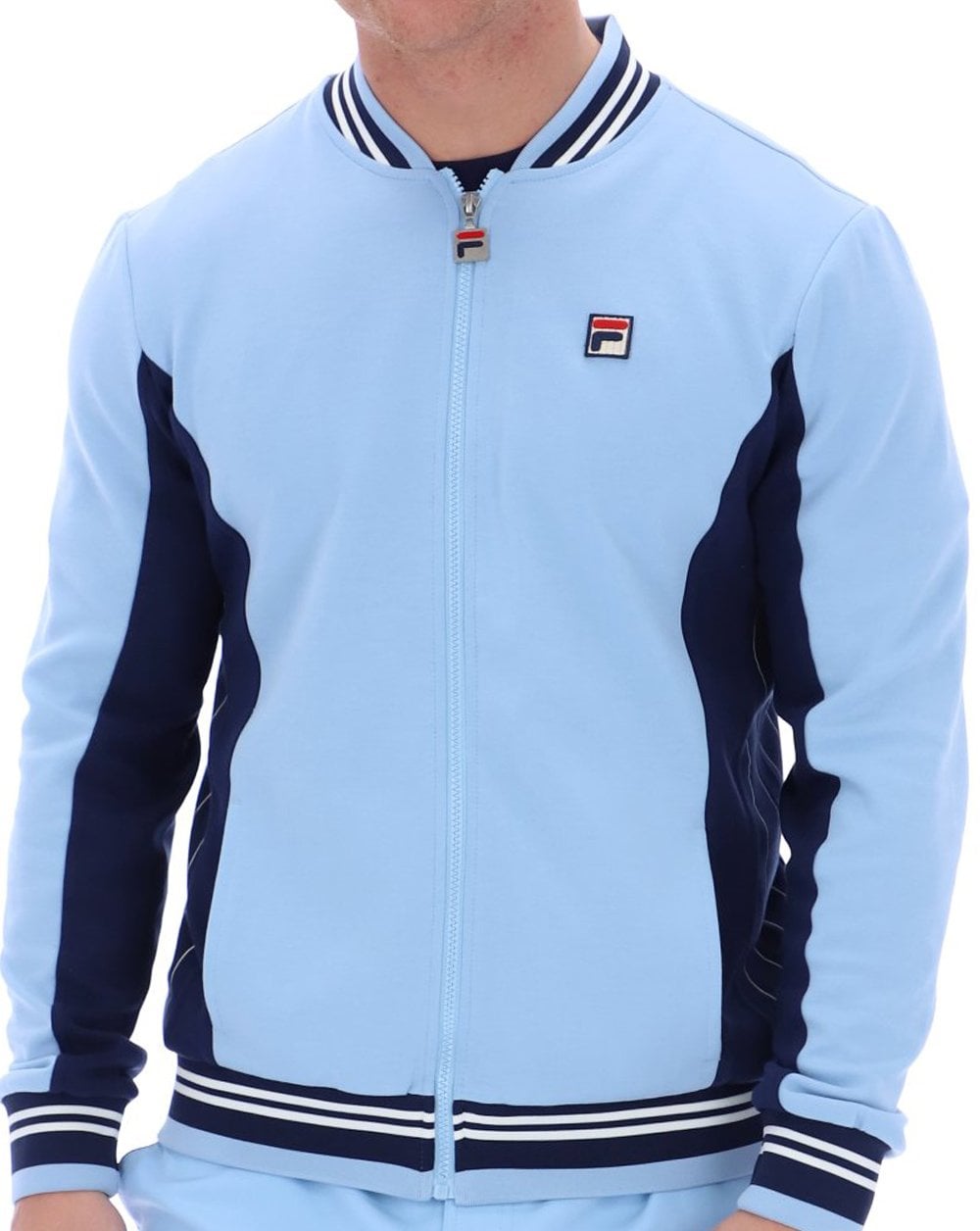 Fila Vintage Mk1 Settanta Track Top Sky Blue/Navy