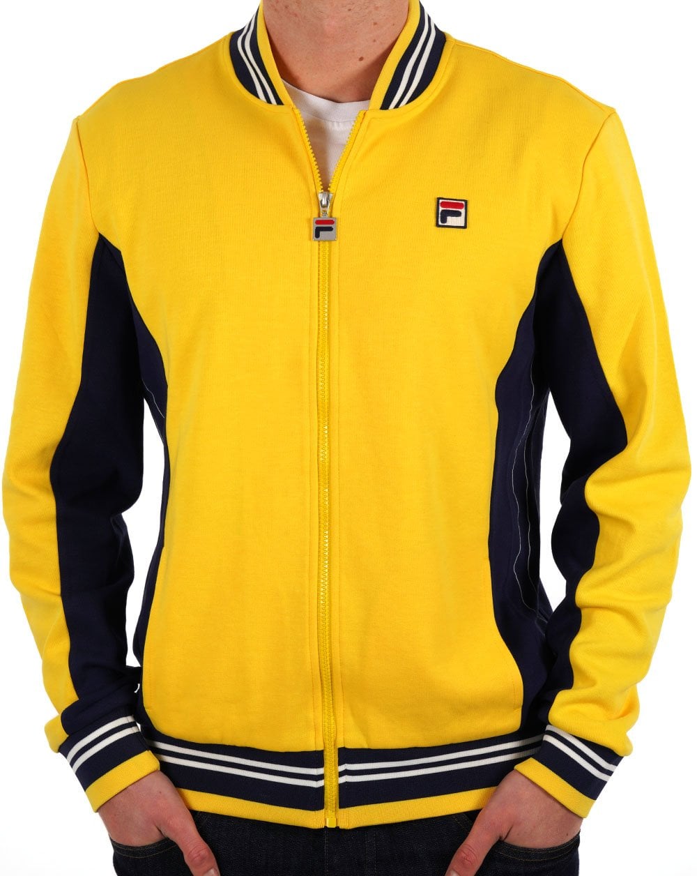 Fila Vintage Mk1 Settanta Track Top Yellow/Navy