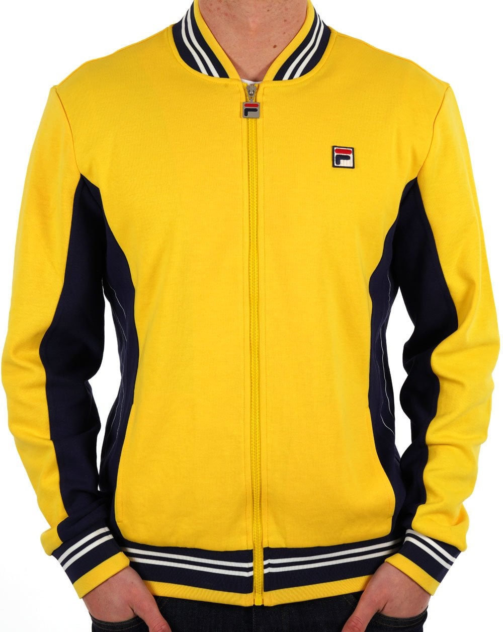 Fila Vintage Mk1 Settanta Track Top Yellow/Navy