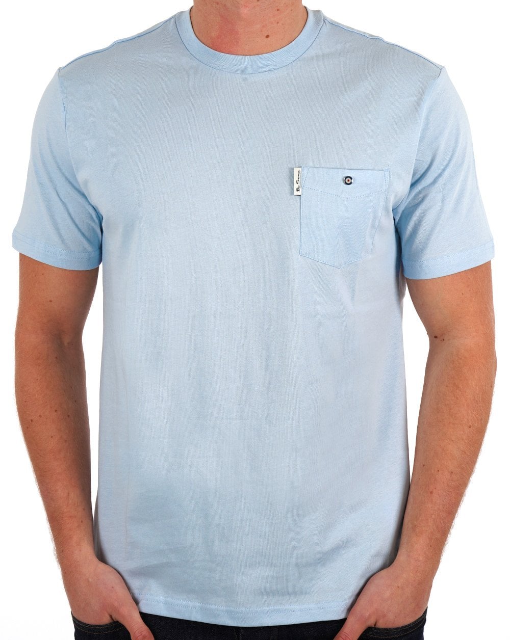 Ben Sherman Pocket T-shirt Pale Blue