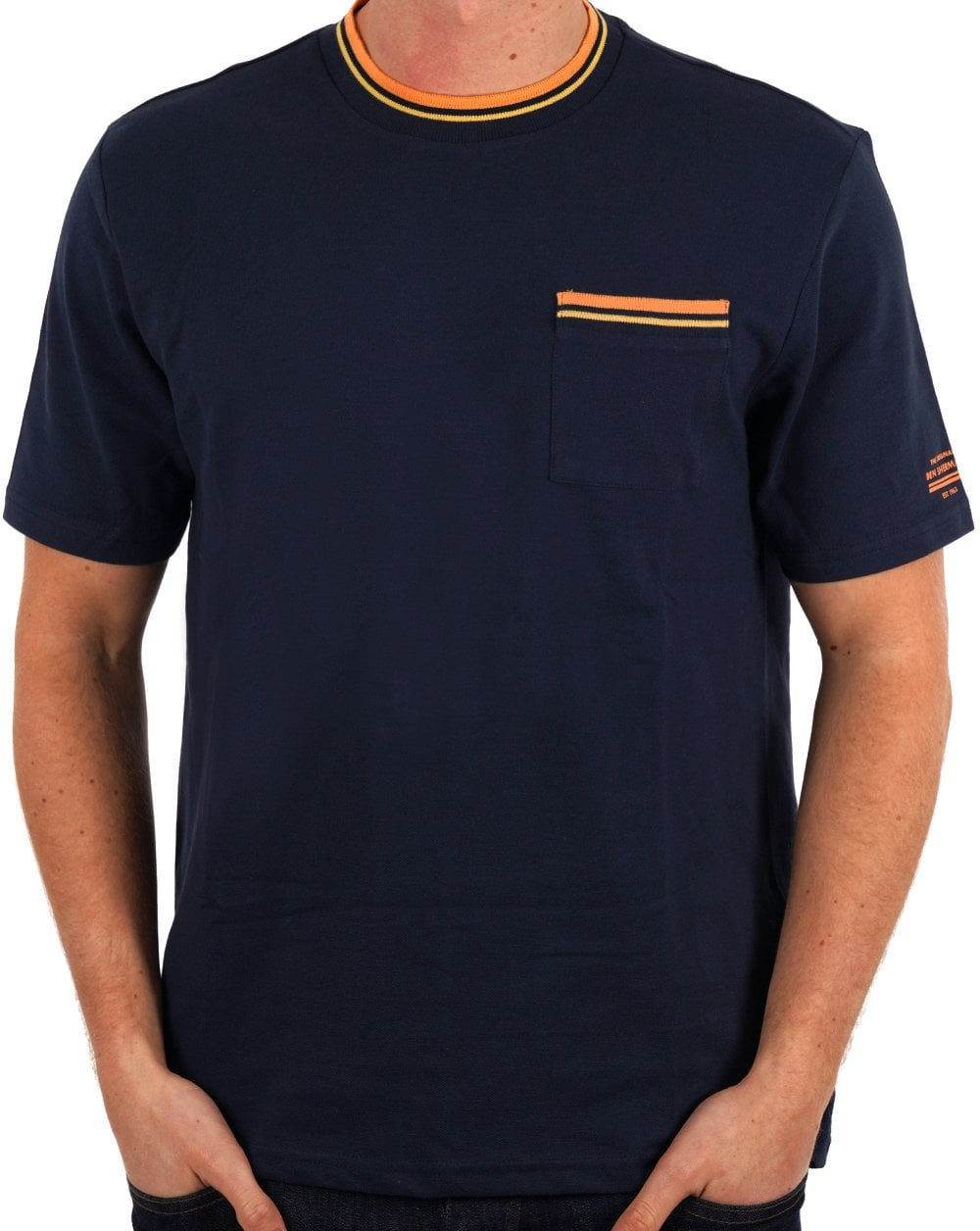 Ben Sherman Pique Pocket T-shirt Dark Navy