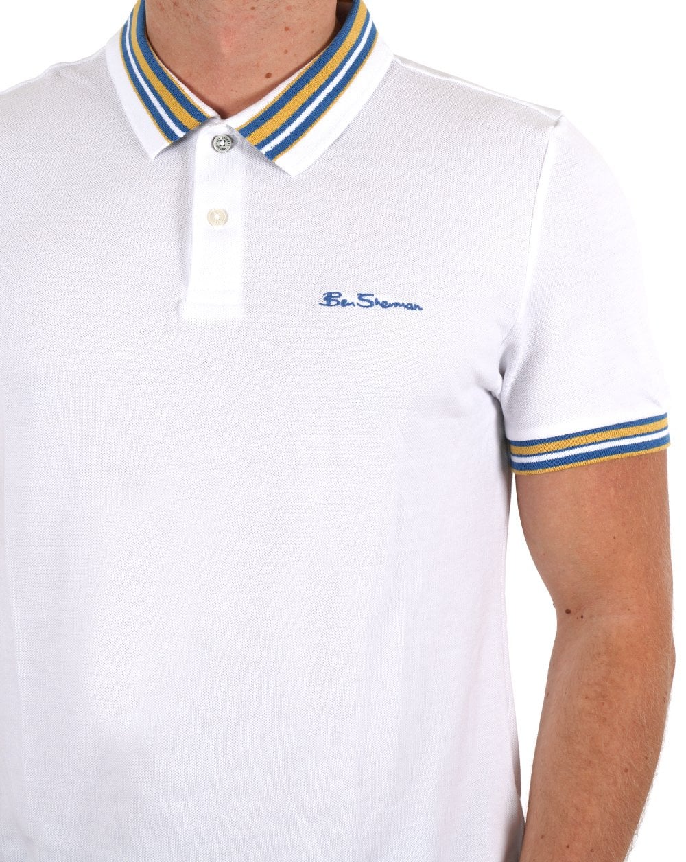 Ben Sherman House Collar Polo White