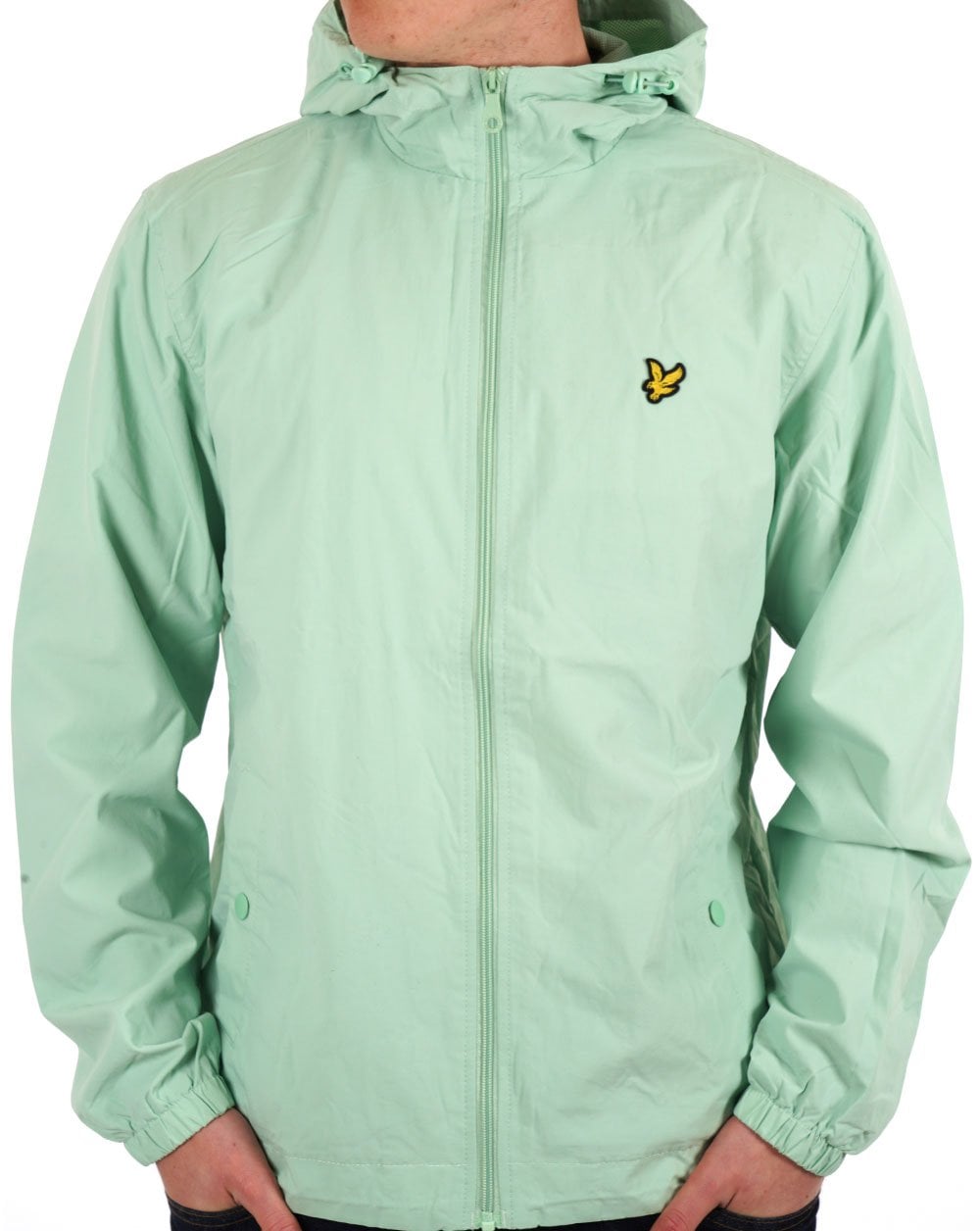 Lyle & Scott Zip Through Hooded Jacket Pastel Green