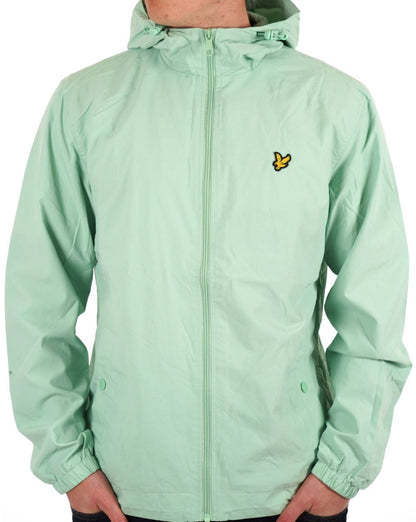 Lyle & Scott Zip Through Hooded Jacket Pastel Green