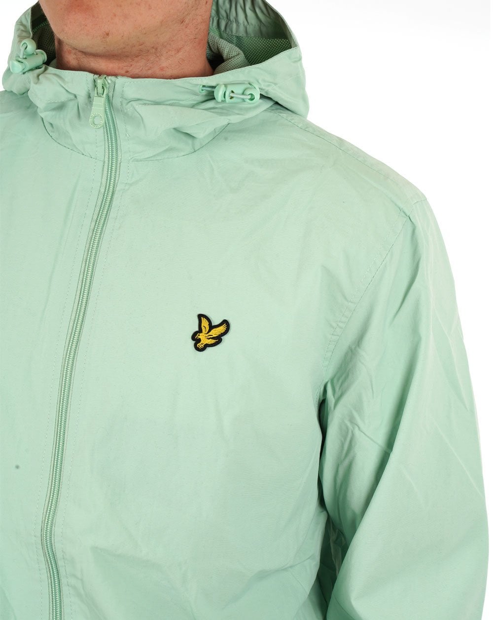 Lyle & Scott Zip Through Hooded Jacket Pastel Green