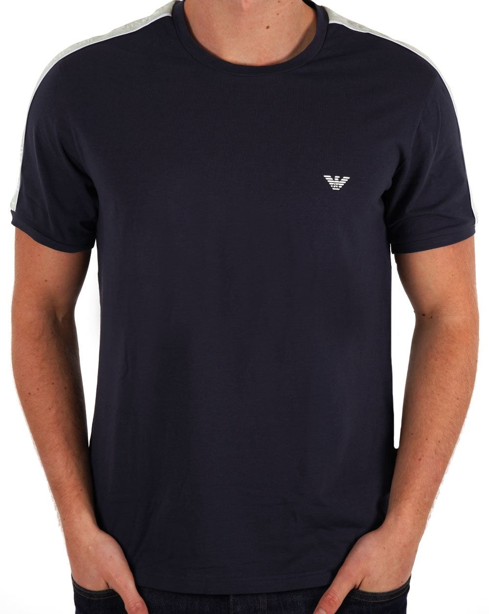 Emporio Armani Taping Loungewear T-shirt Navy Blue