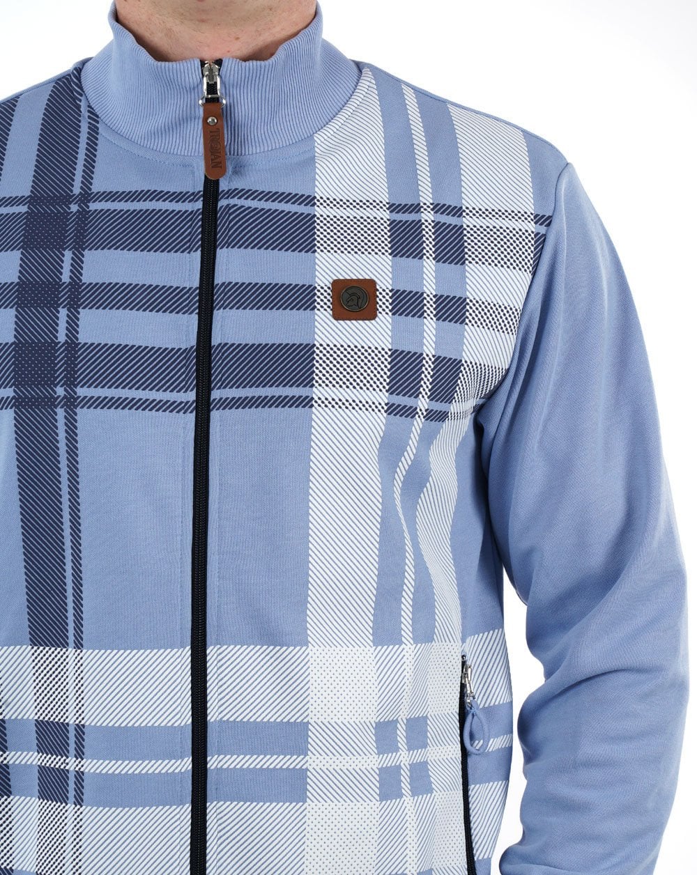 Trojan Check Track Top Sky