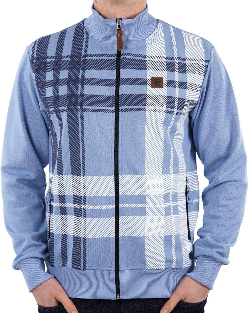 Trojan Check Track Top Sky