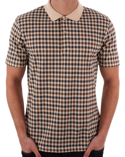 Aquascutum Club Check Polo Beige