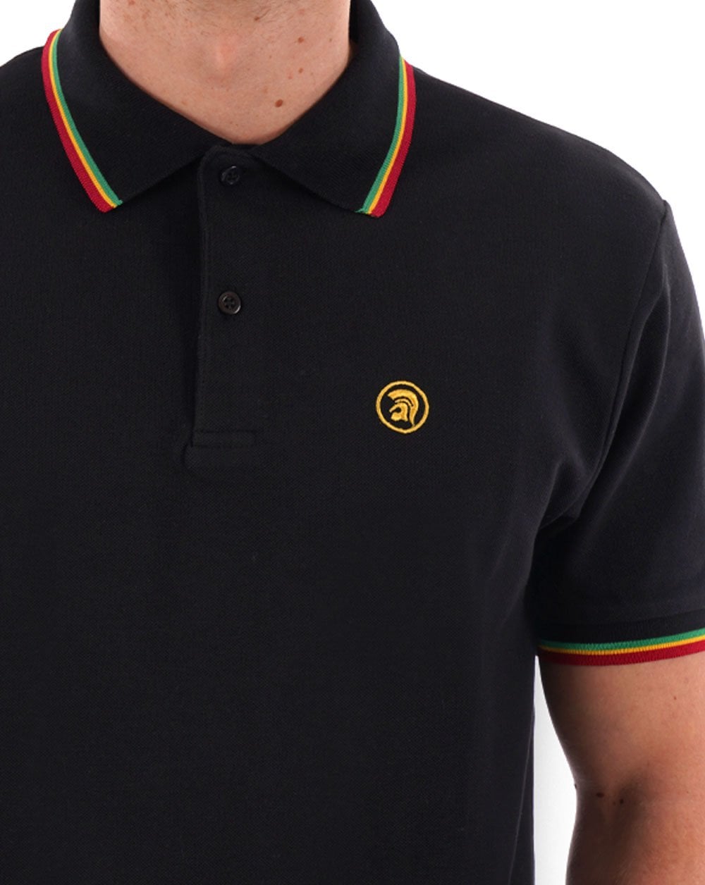 Trojan Twin Tipped Signature Polo Black