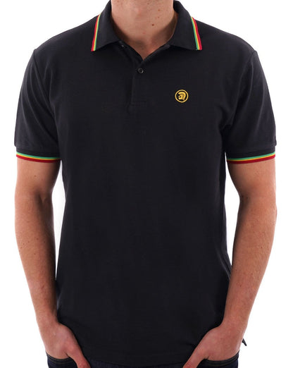 Trojan Twin Tipped Signature Polo Black