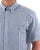 Gant Cotton Linen Stripe SS Shirt Rich Blue