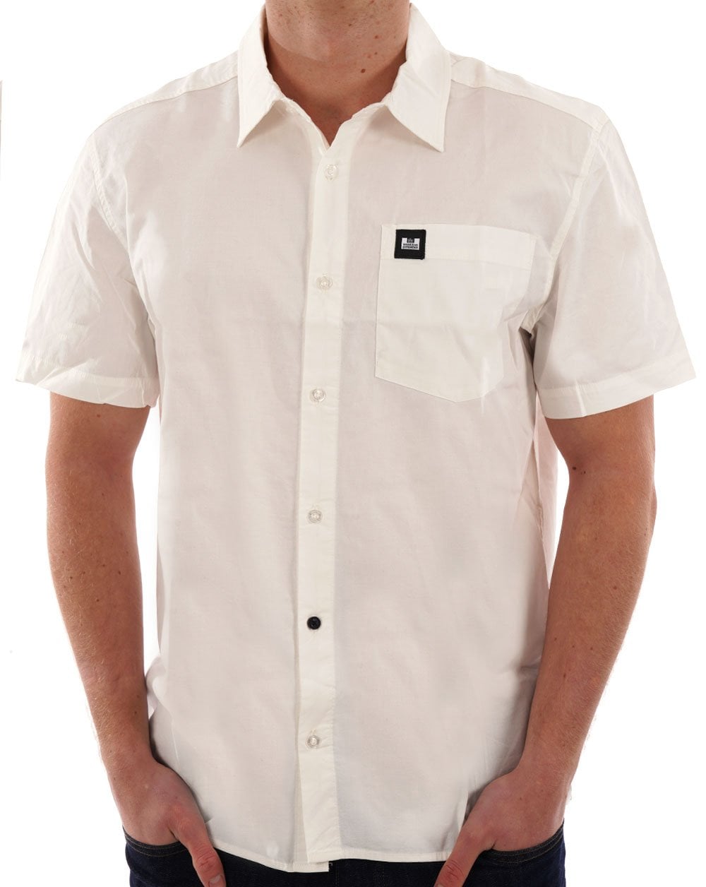 Weekend Offender Borak Short Sleeve Shirt White