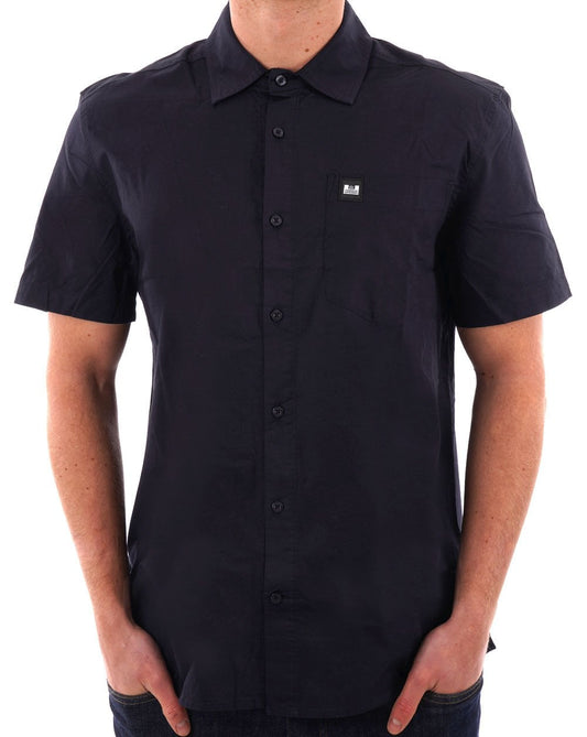 Weekend Offender Borak Short Sleeve Shirt Navy