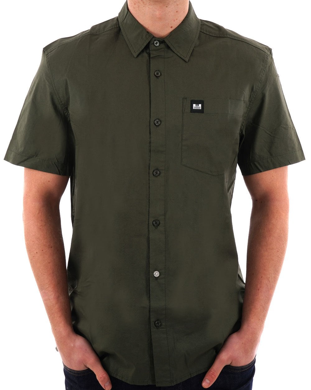 Weekend Offender Borak Short Sleeve Shirt Khaki Green