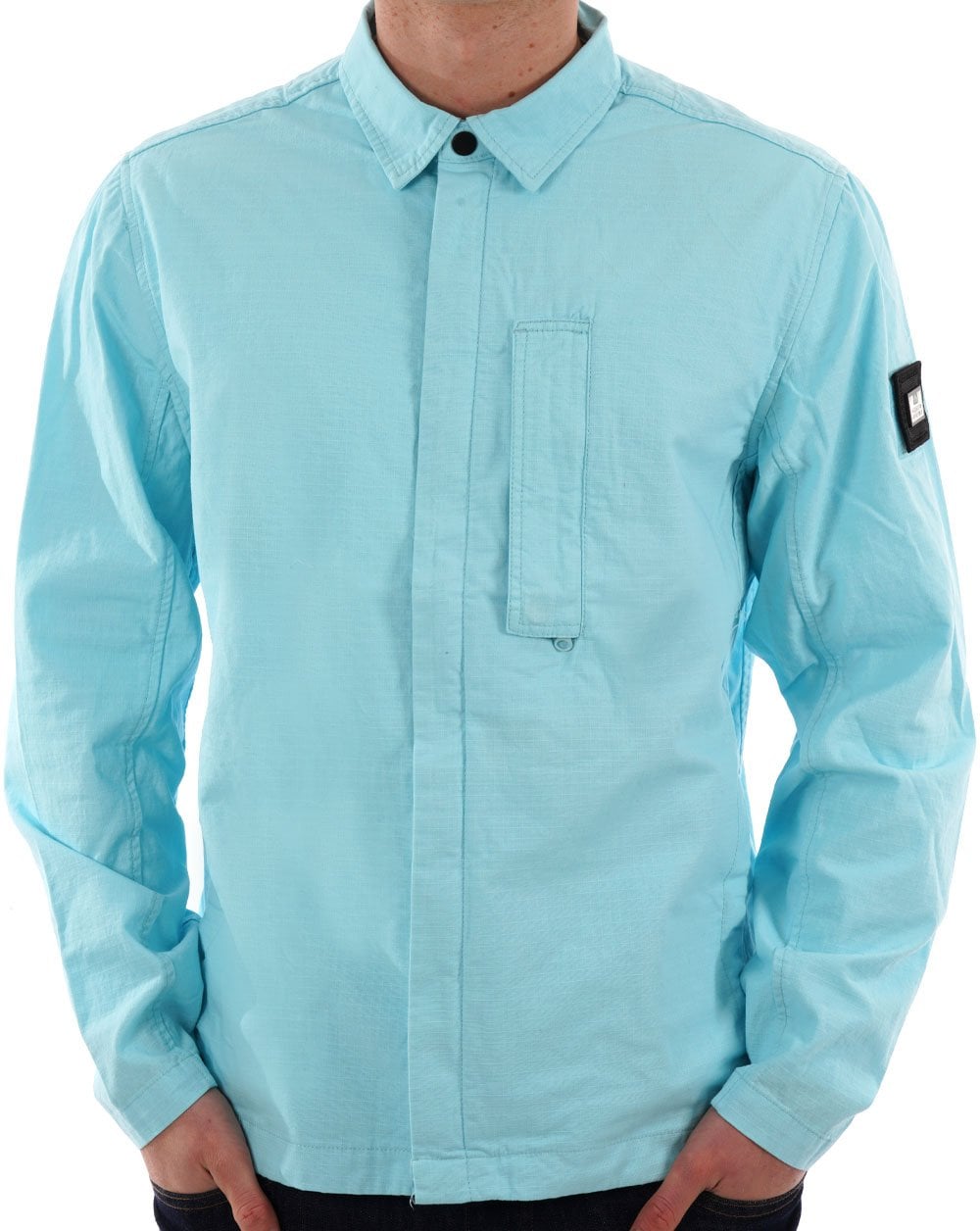 Weekend Offender Porter Overshirt Sky Blue