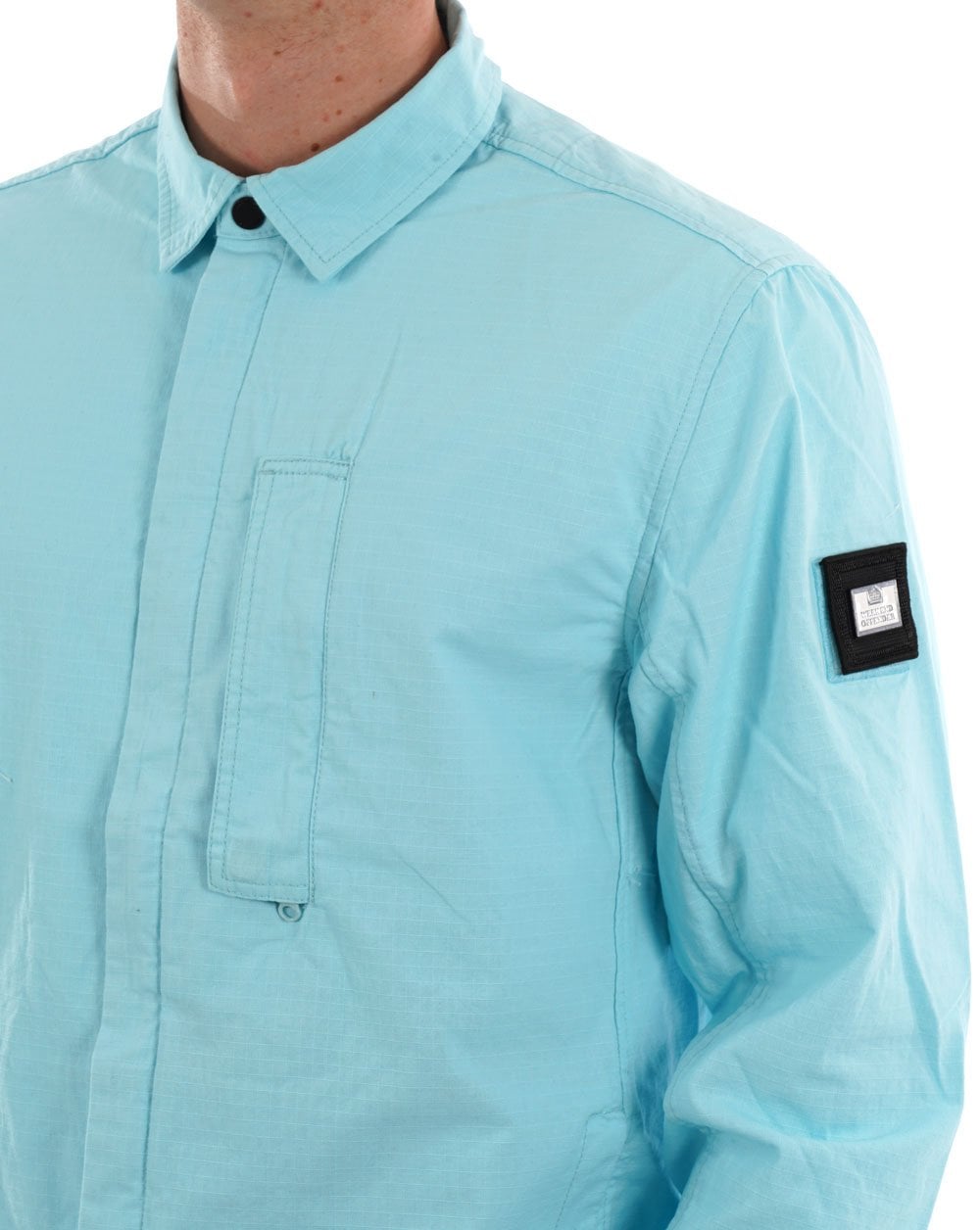 Weekend Offender Porter Overshirt Sky Blue