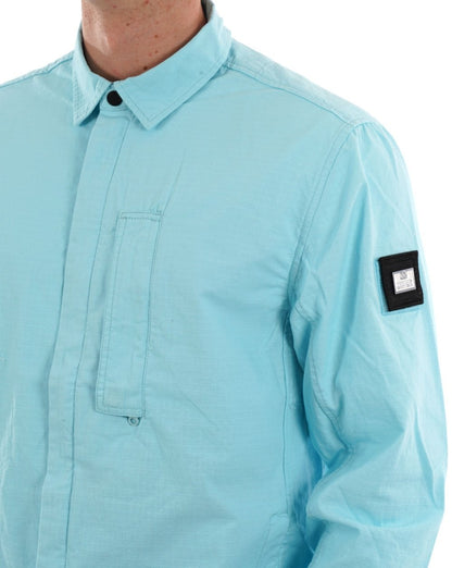 Weekend Offender Porter Overshirt Sky Blue