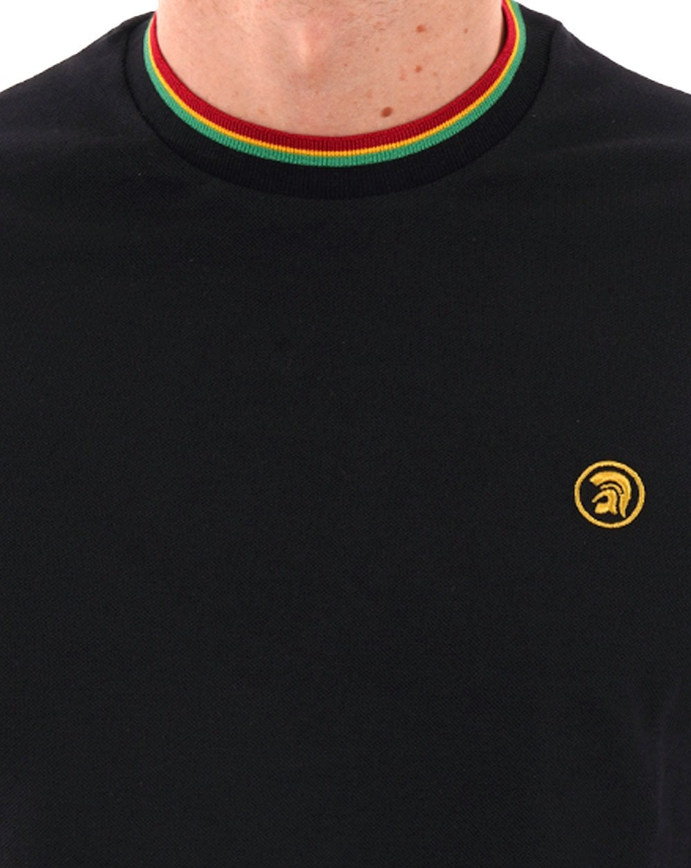 Trojan Twin Tipped Pique T-shirt Black