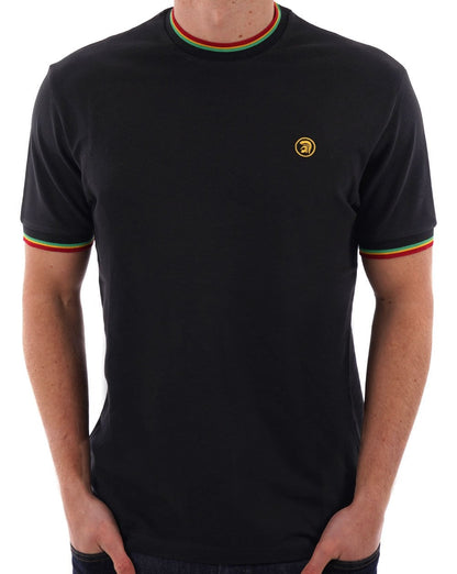 Trojan Twin Tipped Pique T-shirt Black