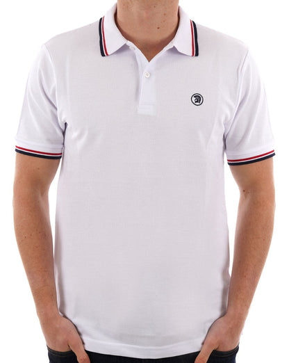 Trojan Twin Tipped Polo White