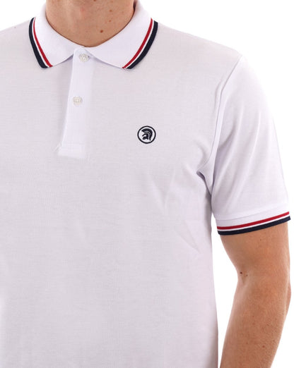 Trojan Twin Tipped Polo White