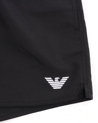 Emporio Armani Logo Swim Shorts Black