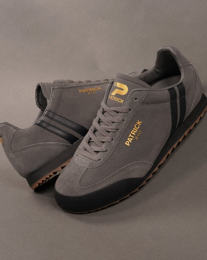 Patrick Rio Trainers Charcoal / Black