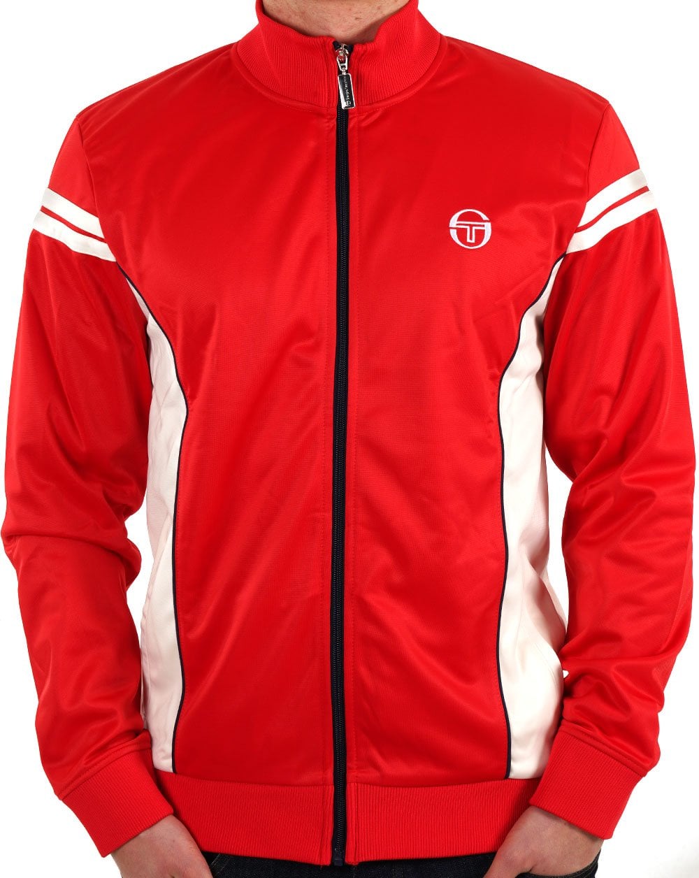 Sergio Tacchini Fjord Track Top Red / Off White