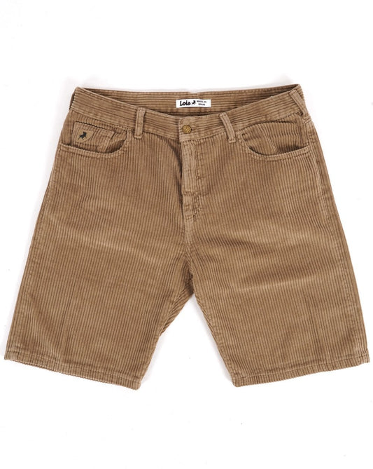 Lois Pepe Jumbo Cord Shorts Dark Sand