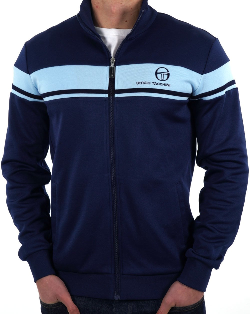 Sergio Tacchini Masters Track Top Navy Sky