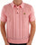 Gabicci Vintage Knitted Weave Polo Soft Pink