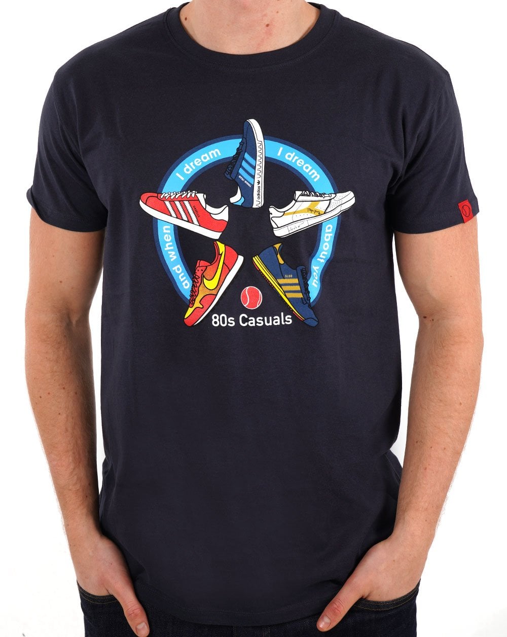 80s Casuals 'And When I Dream, I Dream About You' T-shirt Navy
