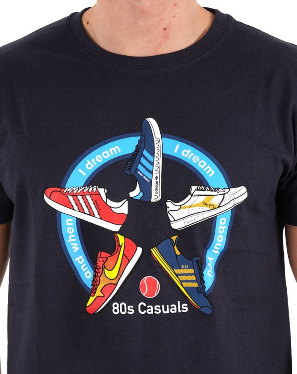 80s Casuals 'And When I Dream, I Dream About You' T-shirt Navy