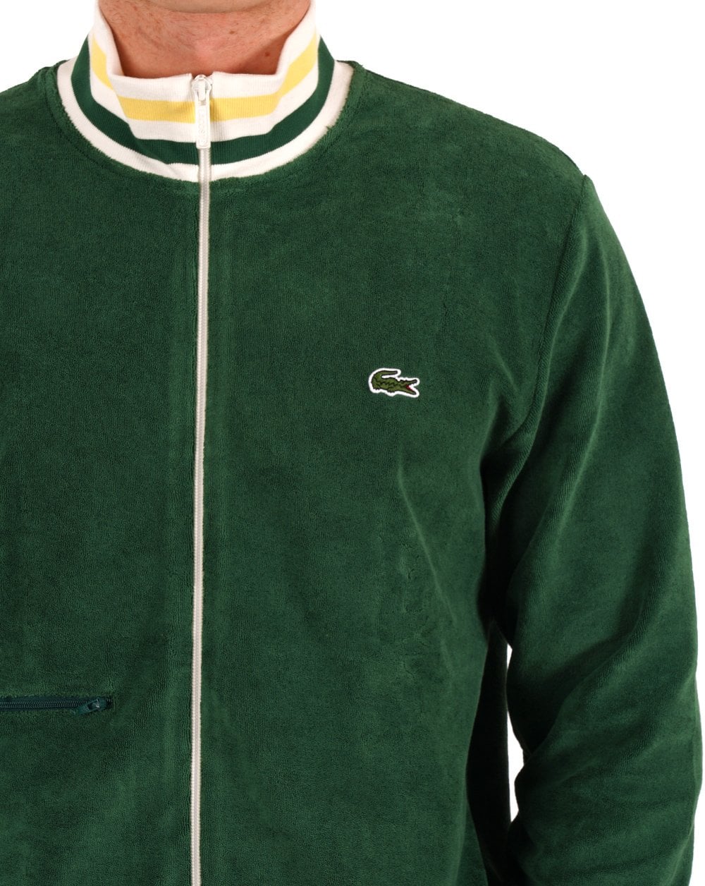 Lacoste Terry Toweling Track Top Green