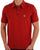 Gabicci Vintage Jackson Knitted Polo Salsa Red